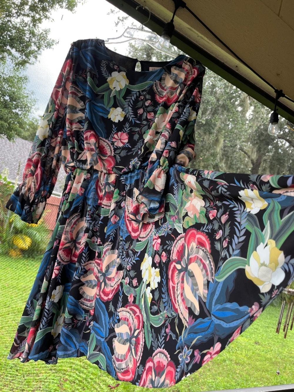 Philosophy Women's floral print Crew neck Dress Size L